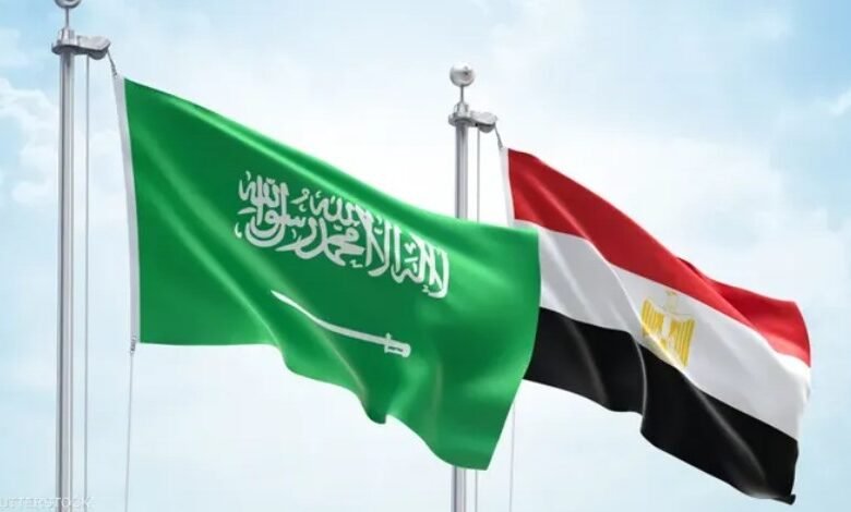 العلم المصري والسعودي صورة ارشيفية