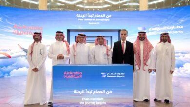 تدشين العربية للطيران رحلاتها من الدمام