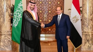الرئيس السيسي وولي العهد محمد بن سلمان بن عبد العزيز آل سعود