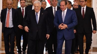 الرئيس السيسي و الرئيس الفلسطيني