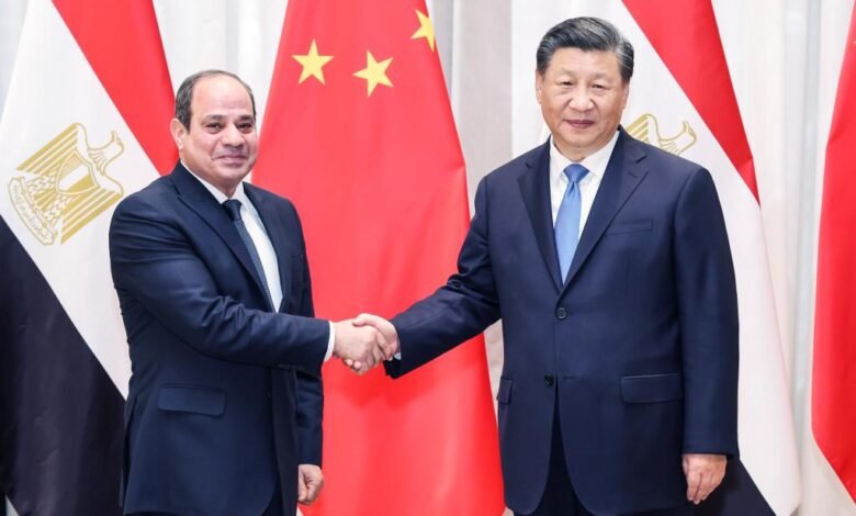 الرئيس السيسي والرئيس الصيني شي جين بينج