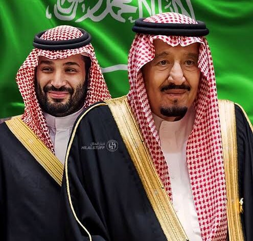 خادم الحرمين الشريفين الملك سلمان بن عبدالعزيز آل سعود .. وولي العهد رئيس مجلس الوزراء الأمير محمد بن سلمان